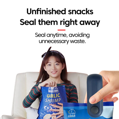 Mini Bag Sealer 2 in 1 Electric Mini Heat Bag Sealing Plastic Food Sealer Clip Bag