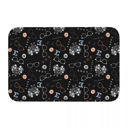 Bedroom Mat Optometry On Black Doormat Living Room Carpet Balcony Rug Home Decor
