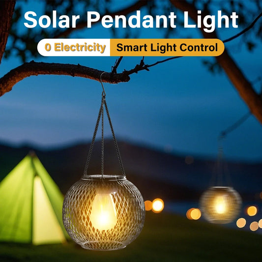 Solar Lantern Outdoor Upgraded Solar Lights for Outside Decorative Outdoor Hanging Lights Waterproof Solar Lanterns