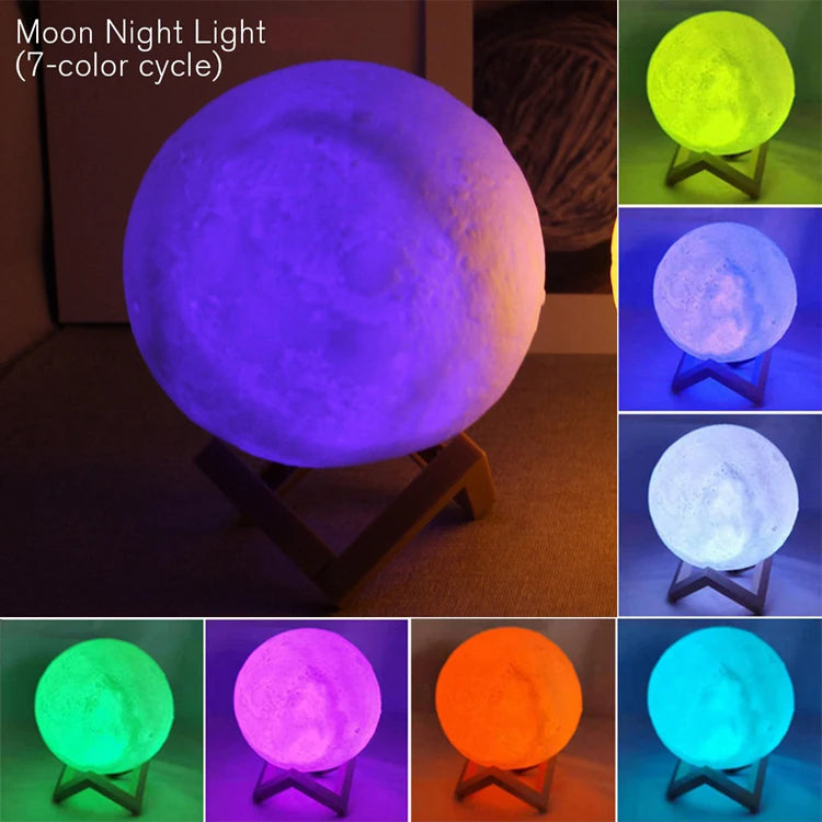 LED Moon Galaxy Night Light