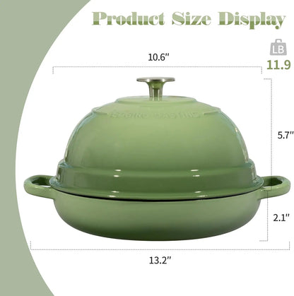 Enameled Cast Iron Dutch Oven Pot with Lid