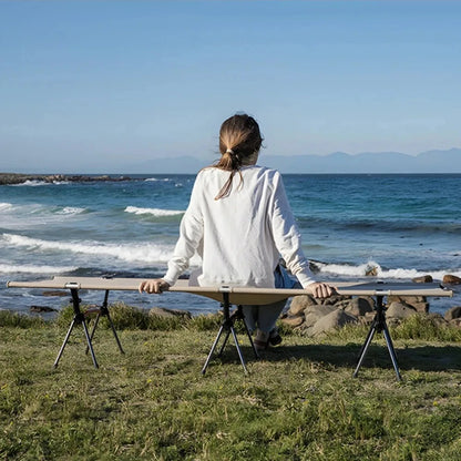 Camping Cot Outdoor Exquisite Camping Folding Bed Lightweight and Portable Car Picnic High and Low Dual-use Durable Marching Bed