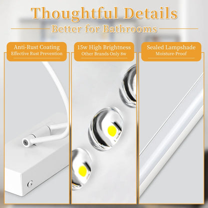 Wall Lamp Bathroom Mirror Light Led Waterproof For Make-up Modern Home Decoration Indoor Vanity Mirror Lamp Wash Basin Lighting