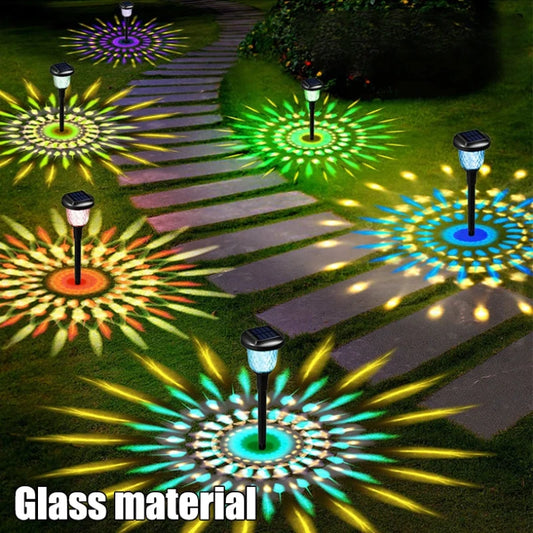 Solar Outdoor Lights New Garden Lamps Powered Waterproof Landscape Path for Yard Backyard Lawn Patio Decorative LED Lighting