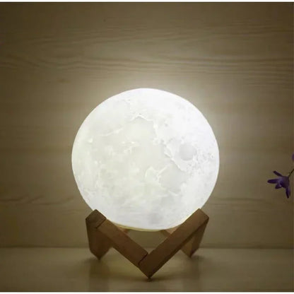 8CM LED Night Light 3D Print Moon Lamp Bedroom Decor MoonLight