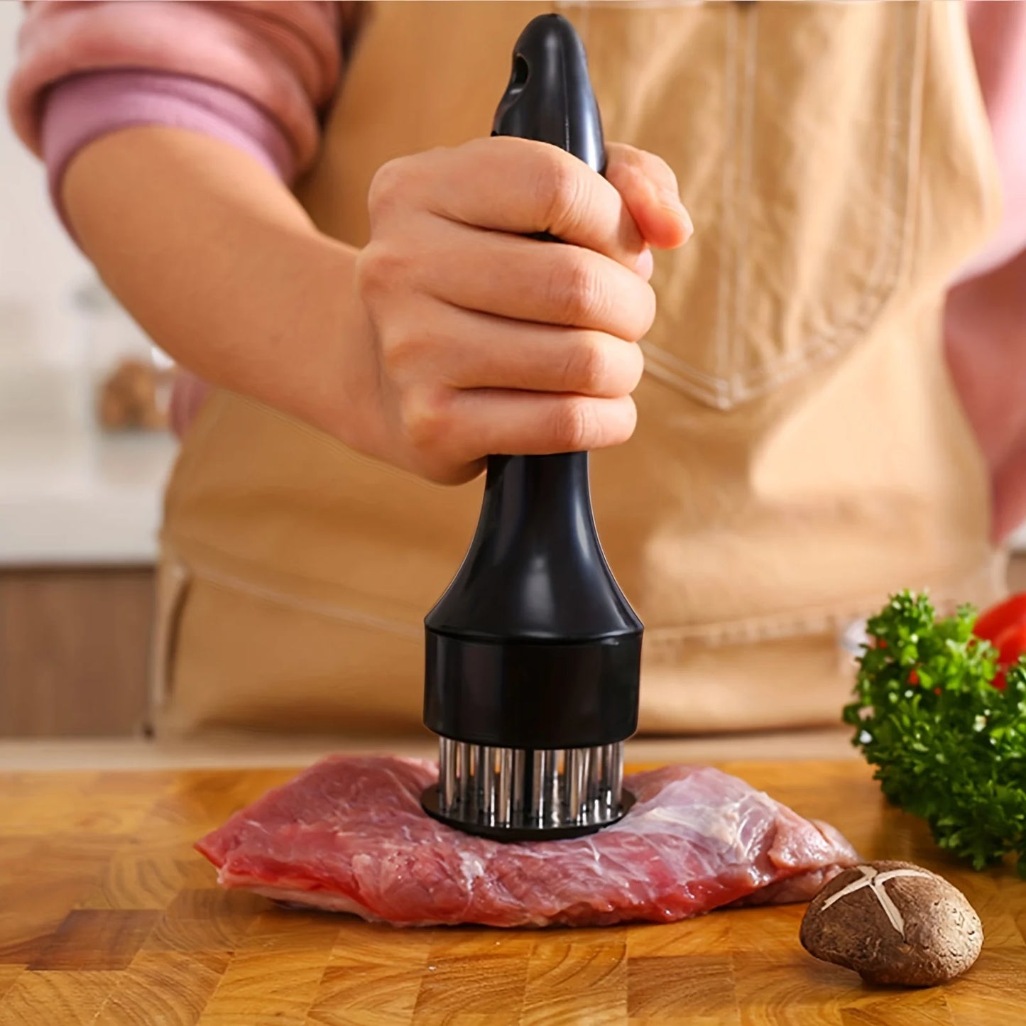 1PC Stainless Steel Steak Meat Tenderizer Hammer