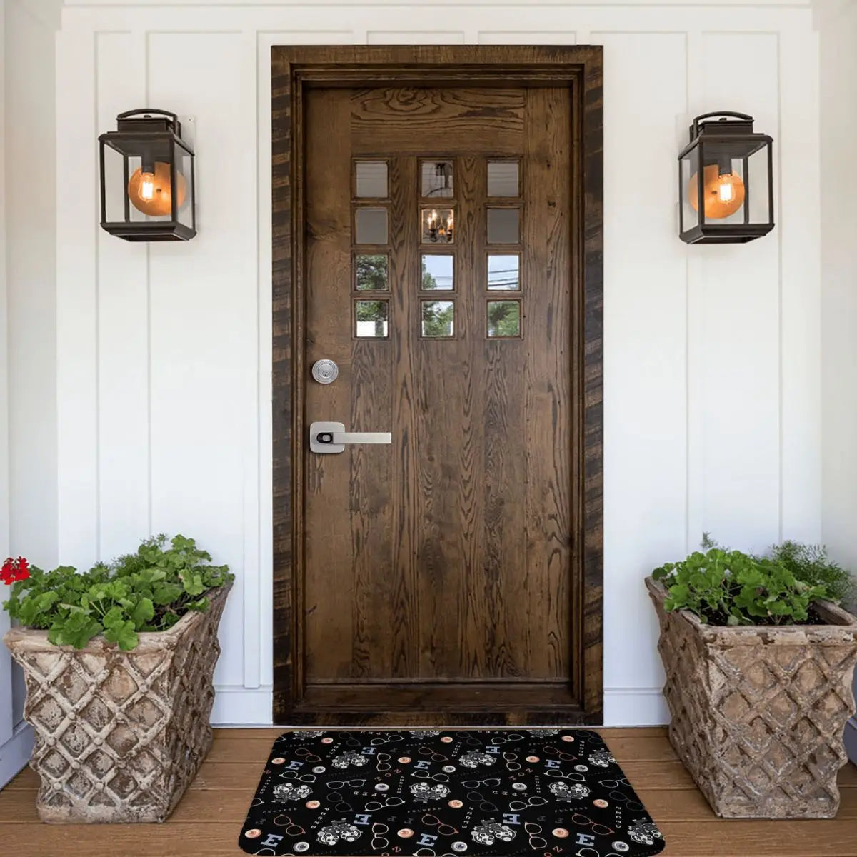 Bedroom Mat Optometry On Black Doormat Living Room Carpet Balcony Rug Home Decor