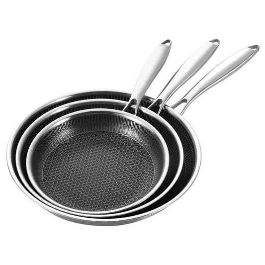 20 24 28cm Nonstick Frying Pan Stainless Steel Cooking Skillet PFOA Free Hybrid Frying Pan
