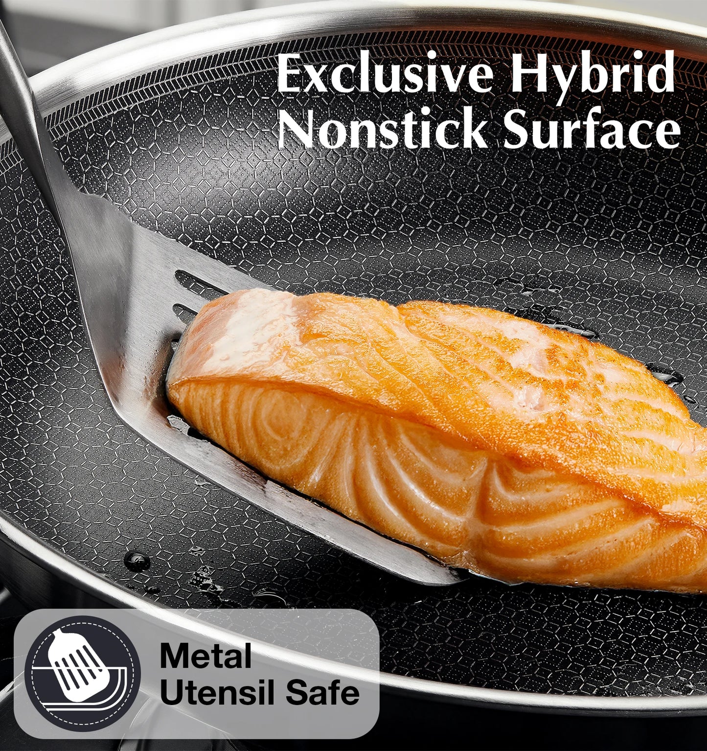 KOCH SYSTEME CS Hybrid Nonstick Stainless Steel Pan 10 Inch