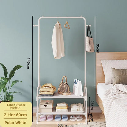 Indoor Floor Standing Clothes Drng Ra Bedroom Balcony Overnight Clothes Storage Holder Small Size Dormi Rent