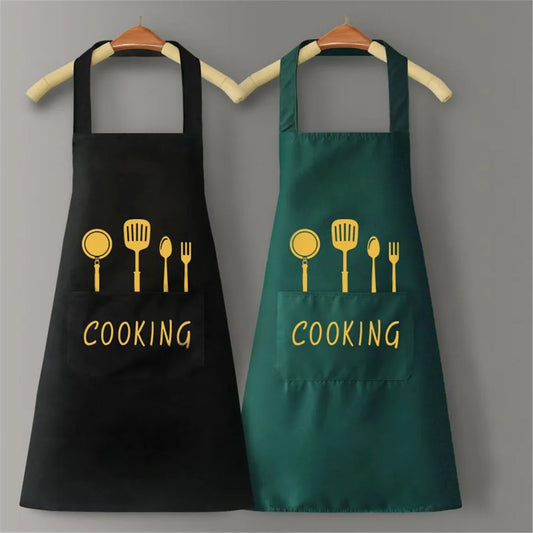 Waterproof Kitchen Apron Oil-Proof Adjustable Waist Apron