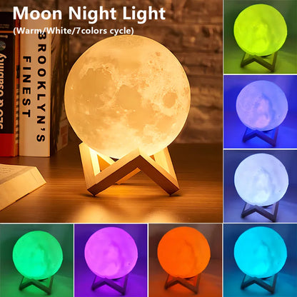 LED Moon Galaxy Night Light