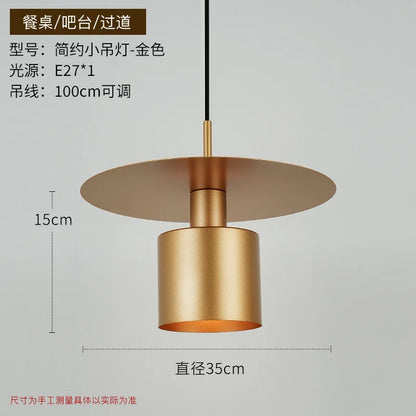 Modern and minimalist bedroom bedside small chandelier Denmark Nordic creative corridor study restaurant bar small chandelier