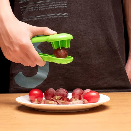 1pc/2pcs Grape Cutter, Green Multi-functional Fruit And Vegetable Cutter