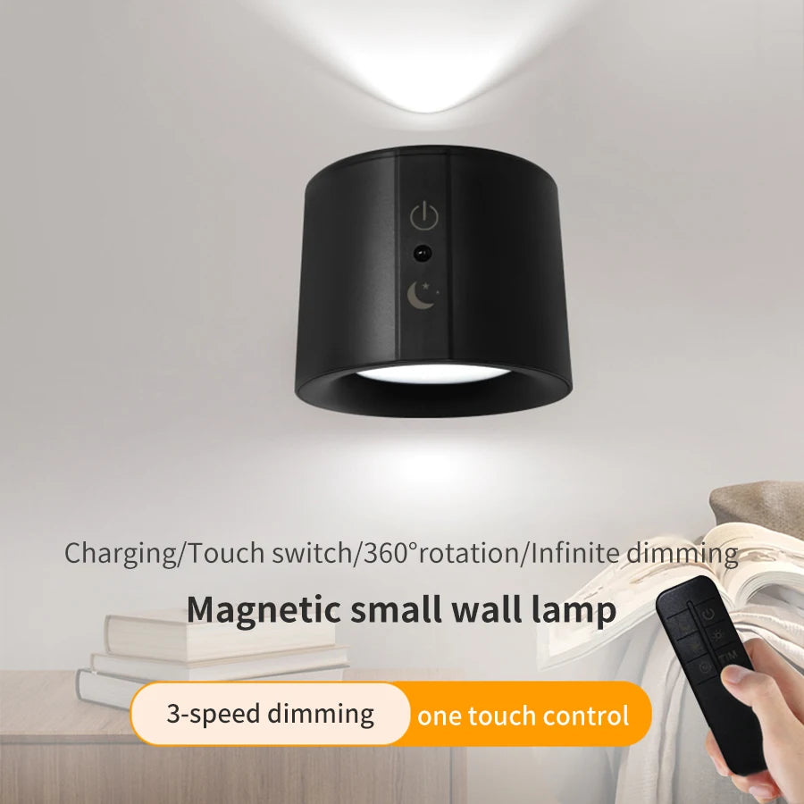 LED Wall Sconce Touch Control Rotatable Night Light